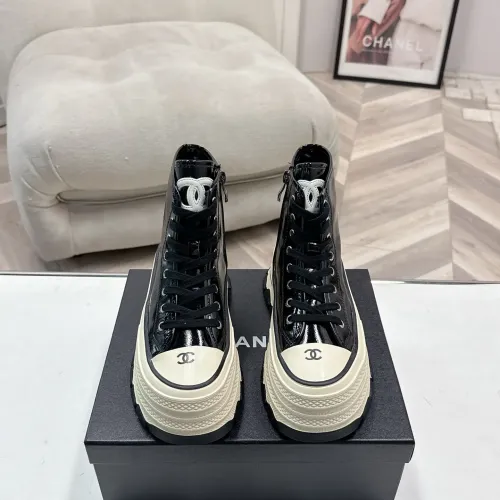 Cheap Chanel High Tops Shoes For Women #1422664 Replica Wholesale [$112.00 USD] [ITEM#1422664] on Replica Chanel High Tops Shoes