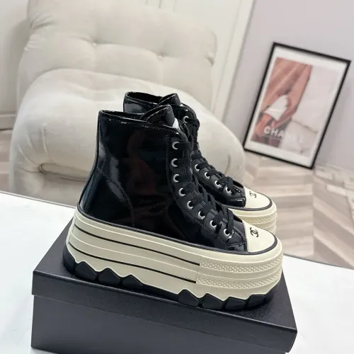 Cheap Chanel High Tops Shoes For Women #1422664 Replica Wholesale [$112.00 USD] [ITEM#1422664] on Replica Chanel High Tops Shoes