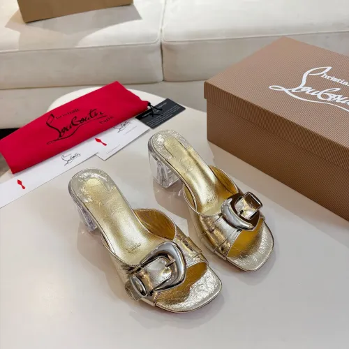 Cheap Christian Louboutin CL Slippers For Women #1422744 Replica Wholesale [$100.00 USD] [ITEM#1422744] on Replica Christian Louboutin CL Slippers