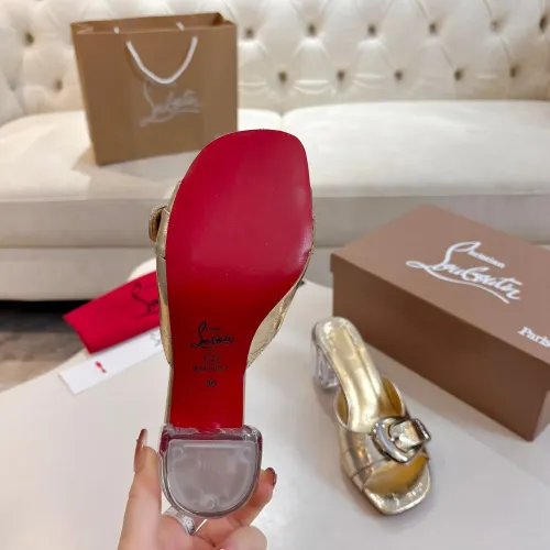 Cheap Christian Louboutin CL Slippers For Women #1422744 Replica Wholesale [$100.00 USD] [ITEM#1422744] on Replica Christian Louboutin CL Slippers