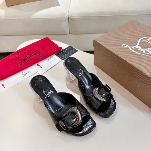Cheap Christian Louboutin CL Slippers For Women #1422745 Replica Wholesale [$100.00 USD] [ITEM#1422745] on Replica Christian Louboutin CL Slippers