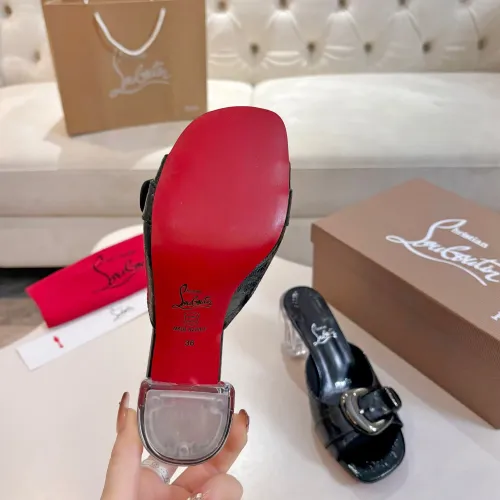 Cheap Christian Louboutin CL Slippers For Women #1422745 Replica Wholesale [$100.00 USD] [ITEM#1422745] on Replica Christian Louboutin CL Slippers