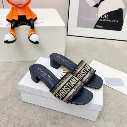 Cheap Christian Dior Slippers For Women #1422771 Replica Wholesale [$80.00 USD] [ITEM#1422771] on Replica Christian Dior Slippers