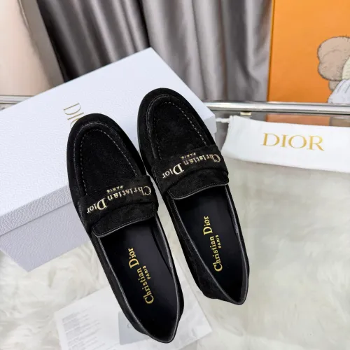 Cheap Christian Dior Leather Shoes For Women #1422845 Replica Wholesale [$105.00 USD] [ITEM#1422845] on Replica Christian Dior Leather Shoes