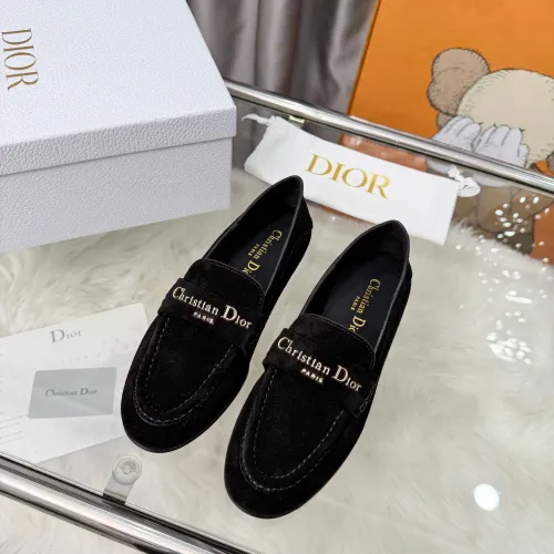 Cheap Christian Dior Leather Shoes For Women #1422845 Replica Wholesale [$105.00 USD] [ITEM#1422845] on Replica Christian Dior Leather Shoes