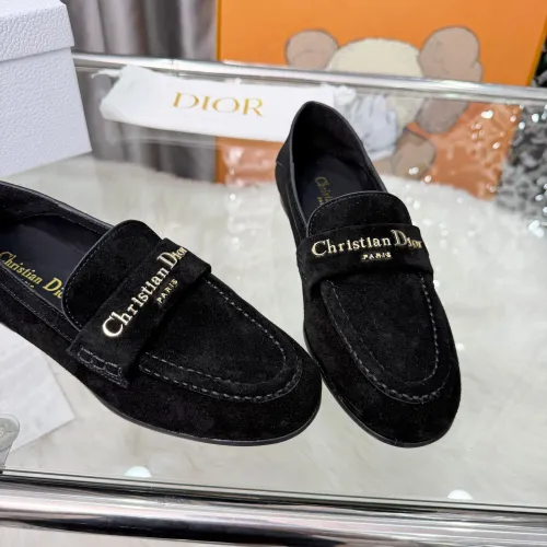 Cheap Christian Dior Leather Shoes For Women #1422845 Replica Wholesale [$105.00 USD] [ITEM#1422845] on Replica Christian Dior Leather Shoes