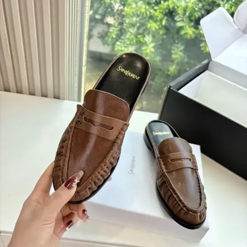 Cheap Yves Saint Laurent YSL Slippers For Women #1422917 Replica Wholesale [$125.00 USD] [ITEM#1422917] on Replica Yves Saint Laurent YSL Slippers