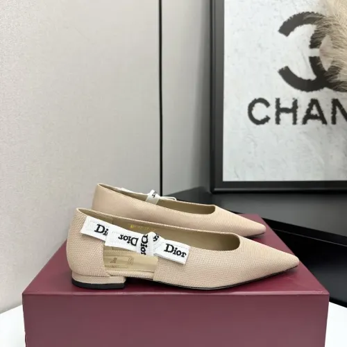 Cheap Christian Dior Flat Shoes For Women #1422971 Replica Wholesale [$98.00 USD] [ITEM#1422971] on Replica Christian Dior Flat Shoes
