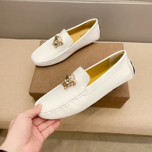 Cheap Versace Leather Shoes For Men #1423011 Replica Wholesale [$76.00 USD] [ITEM#1423011] on Replica Versace Leather Shoes