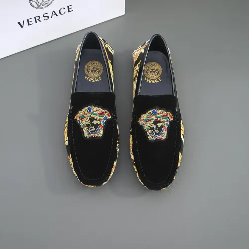 Cheap Versace Leather Shoes For Men #1423014 Replica Wholesale [$76.00 USD] [ITEM#1423014] on Replica Versace Leather Shoes