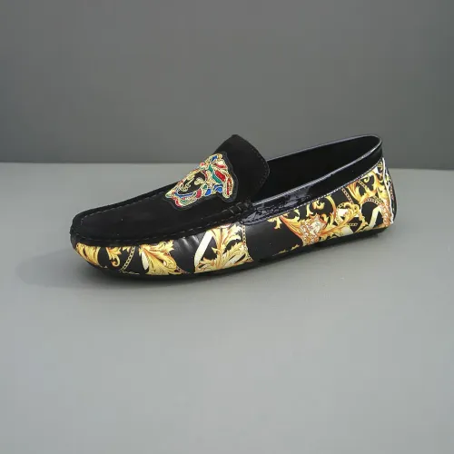 Cheap Versace Leather Shoes For Men #1423014 Replica Wholesale [$76.00 USD] [ITEM#1423014] on Replica Versace Leather Shoes