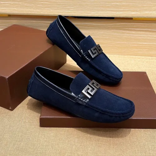 Cheap Versace Leather Shoes For Men #1423017 Replica Wholesale [$76.00 USD] [ITEM#1423017] on Replica Versace Leather Shoes