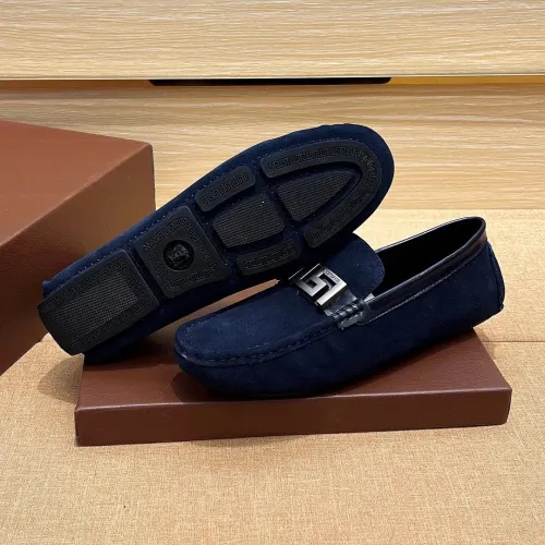 Cheap Versace Leather Shoes For Men #1423017 Replica Wholesale [$76.00 USD] [ITEM#1423017] on Replica Versace Leather Shoes