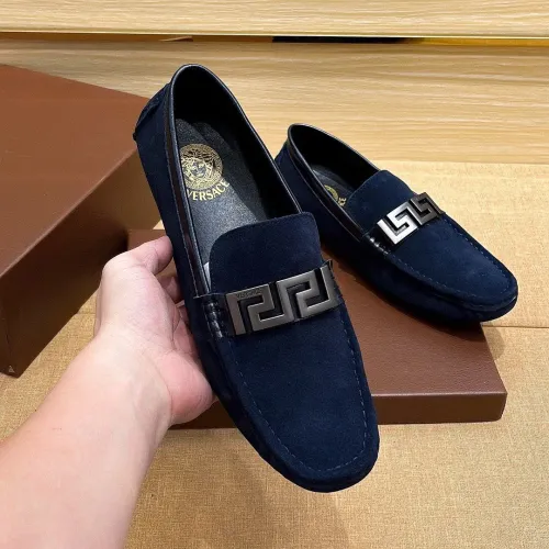 Cheap Versace Leather Shoes For Men #1423017 Replica Wholesale [$76.00 USD] [ITEM#1423017] on Replica Versace Leather Shoes