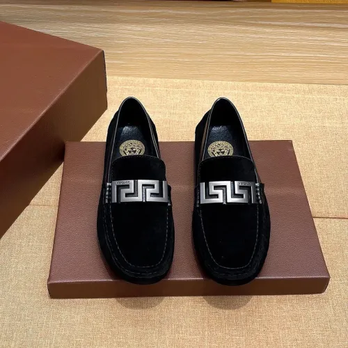 Cheap Versace Leather Shoes For Men #1423018 Replica Wholesale [$76.00 USD] [ITEM#1423018] on Replica Versace Leather Shoes