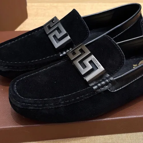 Cheap Versace Leather Shoes For Men #1423018 Replica Wholesale [$76.00 USD] [ITEM#1423018] on Replica Versace Leather Shoes