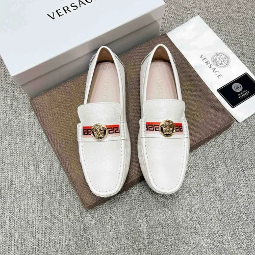 Cheap Versace Leather Shoes For Men #1423059 Replica Wholesale [$80.00 USD] [ITEM#1423059] on Replica Versace Leather Shoes
