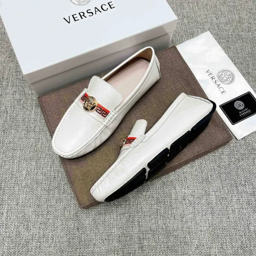 Cheap Versace Leather Shoes For Men #1423059 Replica Wholesale [$80.00 USD] [ITEM#1423059] on Replica Versace Leather Shoes