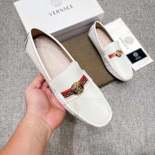 Cheap Versace Leather Shoes For Men #1423059 Replica Wholesale [$80.00 USD] [ITEM#1423059] on Replica Versace Leather Shoes