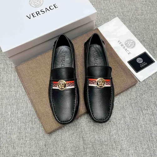 Cheap Versace Leather Shoes For Men #1423060 Replica Wholesale [$80.00 USD] [ITEM#1423060] on Replica Versace Leather Shoes