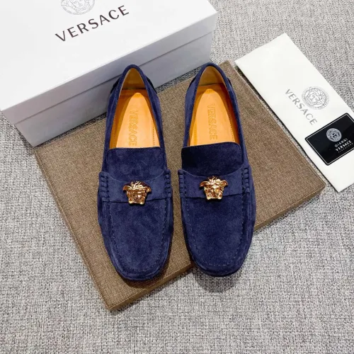 Cheap Versace Leather Shoes For Men #1423062 Replica Wholesale [$80.00 USD] [ITEM#1423062] on Replica Versace Leather Shoes