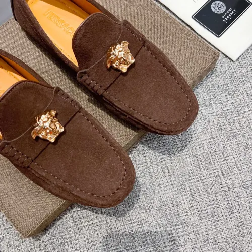 Cheap Versace Leather Shoes For Men #1423063 Replica Wholesale [$80.00 USD] [ITEM#1423063] on Replica Versace Leather Shoes