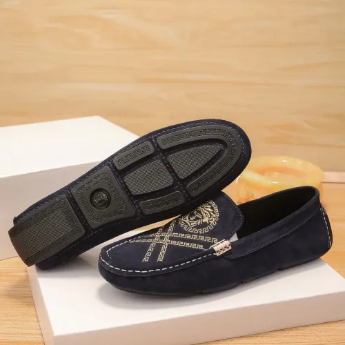 Cheap Versace Leather Shoes For Men #1423097 Replica Wholesale [$76.00 USD] [ITEM#1423097] on Replica Versace Leather Shoes