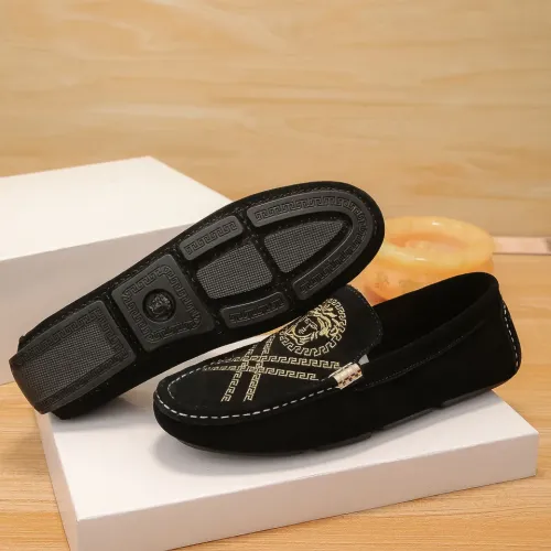 Cheap Versace Leather Shoes For Men #1423098 Replica Wholesale [$76.00 USD] [ITEM#1423098] on Replica Versace Leather Shoes