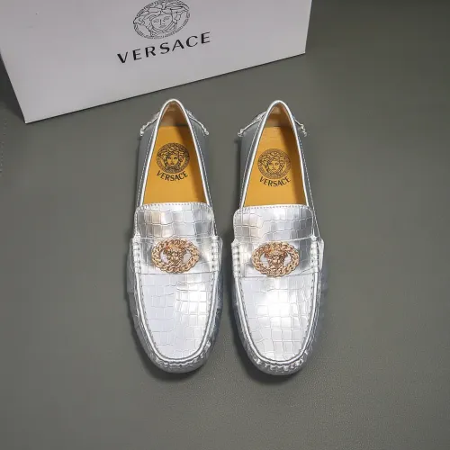 Cheap Versace Leather Shoes For Men #1423105 Replica Wholesale [$76.00 USD] [ITEM#1423105] on Replica Versace Leather Shoes
