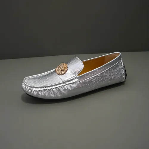 Cheap Versace Leather Shoes For Men #1423105 Replica Wholesale [$76.00 USD] [ITEM#1423105] on Replica Versace Leather Shoes