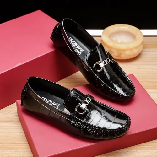 Cheap Salvatore Ferragamo Leather Shoes For Men #1423111 Replica Wholesale [$76.00 USD] [ITEM#1423111] on Replica Salvatore Ferragamo Leather Shoes
