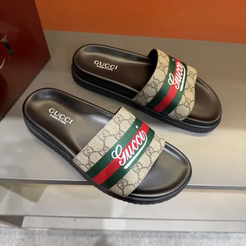 Cheap Gucci Slippers For Men #1423123 Replica Wholesale [$52.00 USD] [ITEM#1423123] on Replica Gucci Slippers
