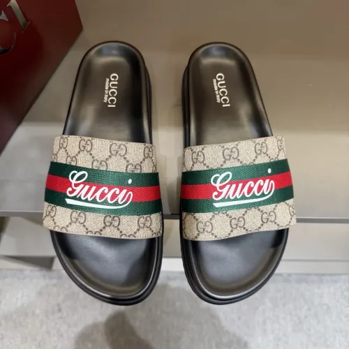 Cheap Gucci Slippers For Men #1423123 Replica Wholesale [$52.00 USD] [ITEM#1423123] on Replica Gucci Slippers