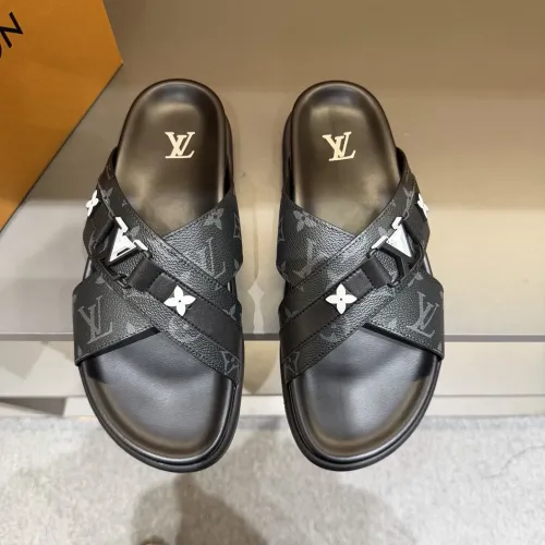 Cheap Louis Vuitton Slippers For Men #1423135 Replica Wholesale [$52.00 USD] [ITEM#1423135] on Replica Louis Vuitton Slippers