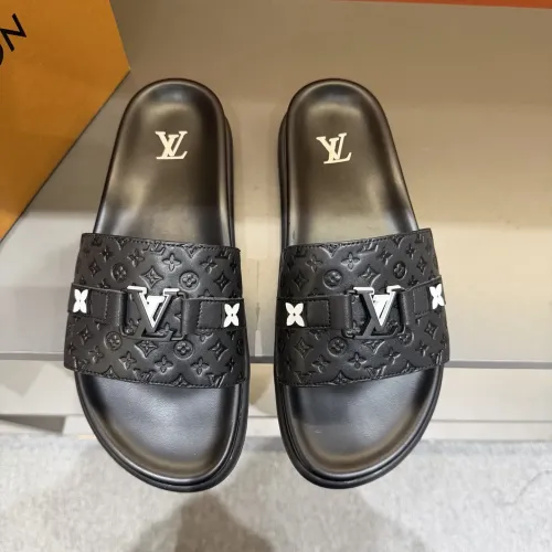 Cheap Louis Vuitton Slippers For Men #1423138 Replica Wholesale [$52.00 USD] [ITEM#1423138] on Replica Louis Vuitton Slippers