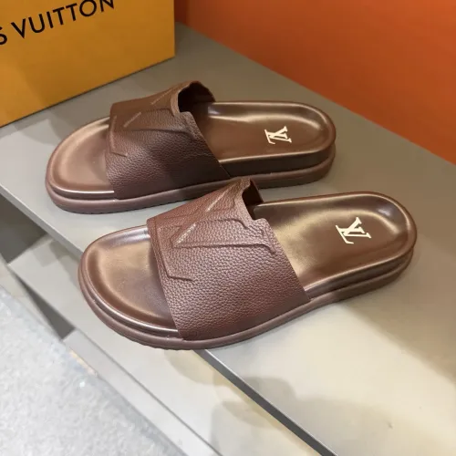 Cheap Louis Vuitton Slippers For Men #1423142 Replica Wholesale [$52.00 USD] [ITEM#1423142] on Replica Louis Vuitton Slippers