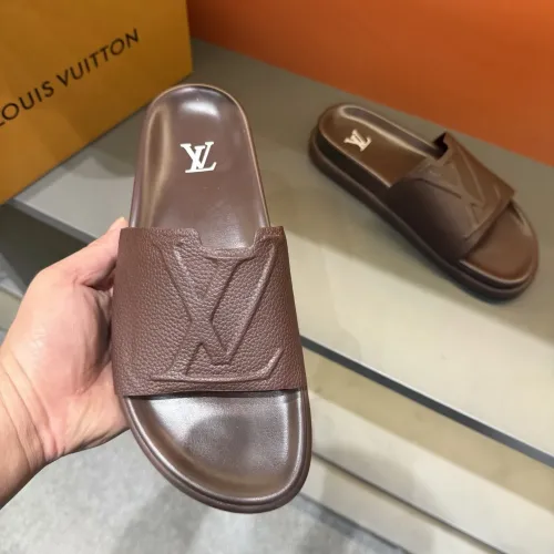 Cheap Louis Vuitton Slippers For Men #1423142 Replica Wholesale [$52.00 USD] [ITEM#1423142] on Replica Louis Vuitton Slippers