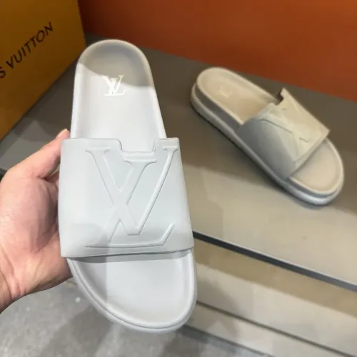 Cheap Louis Vuitton Slippers For Men #1423147 Replica Wholesale [$52.00 USD] [ITEM#1423147] on Replica Louis Vuitton Slippers