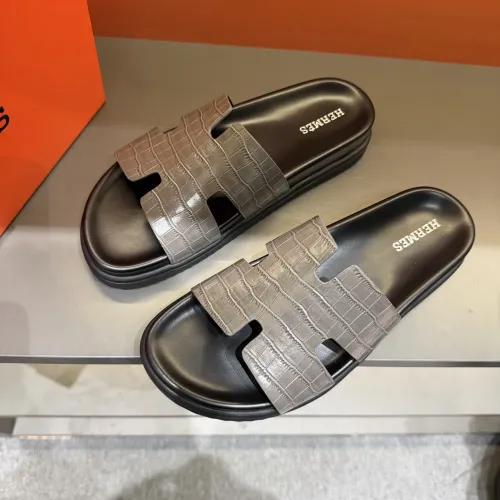 Cheap Hermes Slippers For Men #1423161 Replica Wholesale [$52.00 USD] [ITEM#1423161] on Replica Hermes Slippers