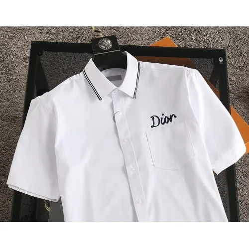 Cheap Christian Dior Shirts Short Sleeved For Men #1423711 Replica Wholesale [$38.00 USD] [ITEM#1423711] on Replica Christian Dior Shirts