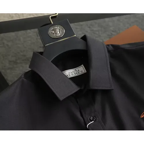 Cheap Hermes Shirts Short Sleeved For Men #1423743 Replica Wholesale [$38.00 USD] [ITEM#1423743] on Replica Hermes Shirts