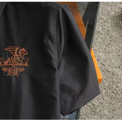 Cheap Hermes Shirts Short Sleeved For Men #1423743 Replica Wholesale [$38.00 USD] [ITEM#1423743] on Replica Hermes Shirts