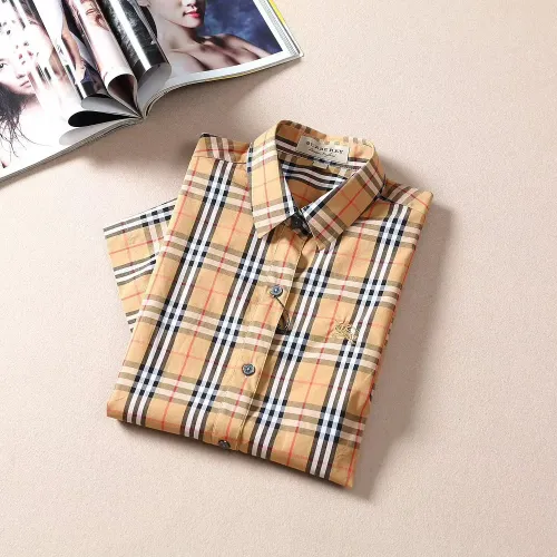 Cheap Burberry Shirts Short Sleeved For Women #1423744 Replica Wholesale [$36.00 USD] [ITEM#1423744] on Replica Burberry Shirts