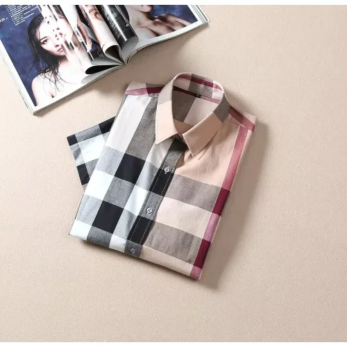 Cheap Burberry Shirts Short Sleeved For Women #1423746 Replica Wholesale [$36.00 USD] [ITEM#1423746] on Replica Burberry Shirts