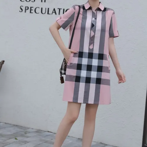 Cheap Burberry Dresses Short Sleeved For Women #1423751 Replica Wholesale [$76.00 USD] [ITEM#1423751] on Replica Burberry Dresses