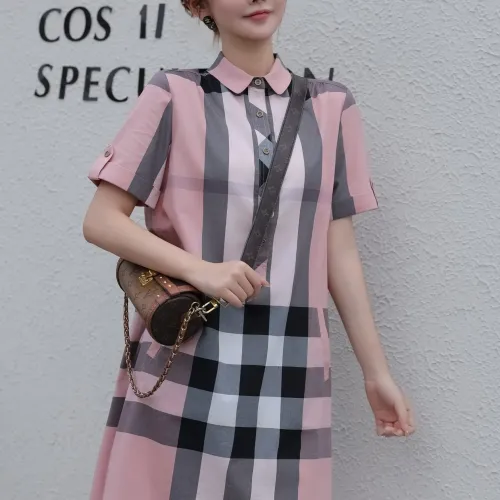 Cheap Burberry Dresses Short Sleeved For Women #1423751 Replica Wholesale [$76.00 USD] [ITEM#1423751] on Replica Burberry Dresses