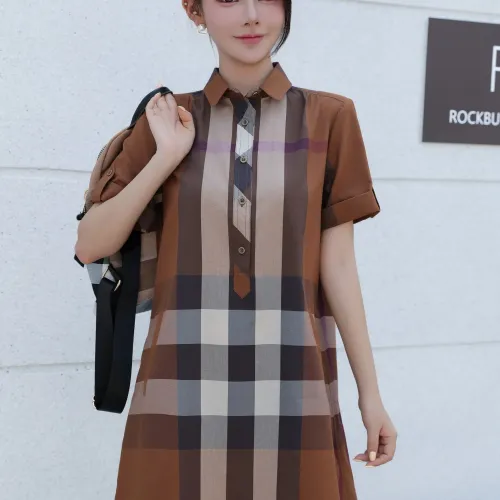 Cheap Burberry Dresses Short Sleeved For Women #1423752 Replica Wholesale [$76.00 USD] [ITEM#1423752] on Replica Burberry Dresses