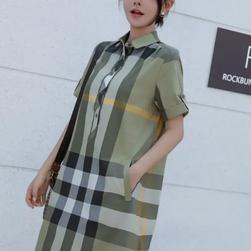 Cheap Burberry Dresses Short Sleeved For Women #1423754 Replica Wholesale [$76.00 USD] [ITEM#1423754] on Replica Burberry Dresses