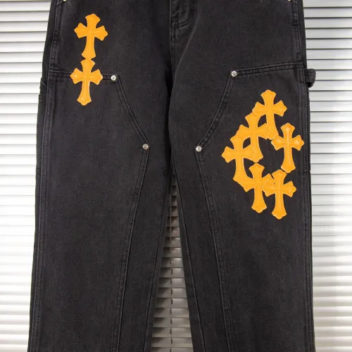 Cheap Chrome Hearts Jeans For Men #1424518 Replica Wholesale [$56.00 USD] [ITEM#1424518] on Replica Chrome Hearts Jeans
