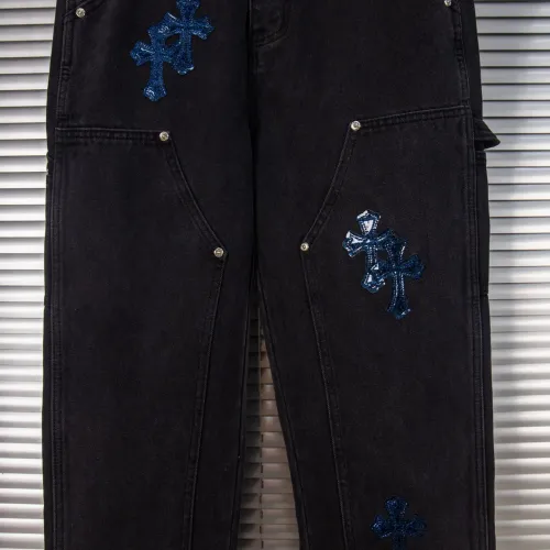 Cheap Chrome Hearts Jeans For Men #1424522 Replica Wholesale [$56.00 USD] [ITEM#1424522] on Replica Chrome Hearts Jeans